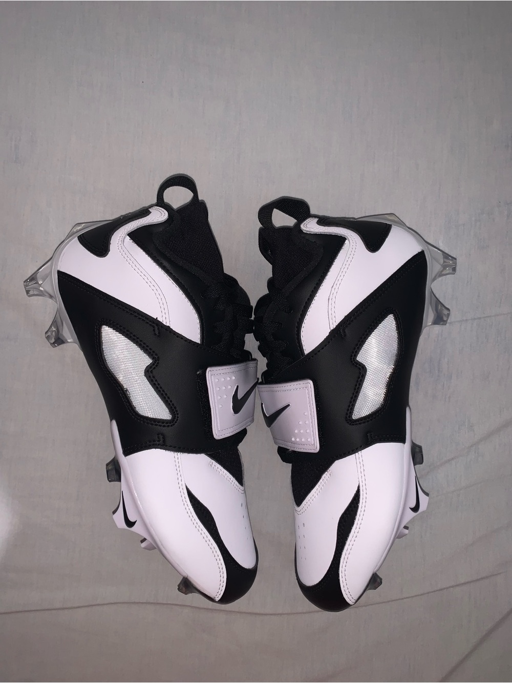 Nike Men's Diamond Turf 93 TD "Black/White” Size: 7.5